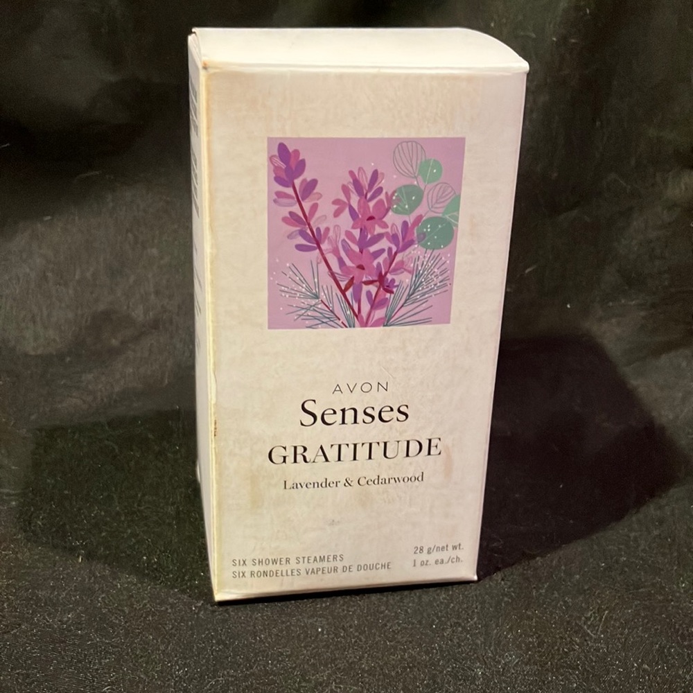 Avon Senses - Gratitude Lavender and Cedarwood, 6 shower steamers